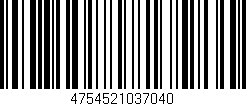 Código de barras (EAN, GTIN, SKU, ISBN): '4754521037040'