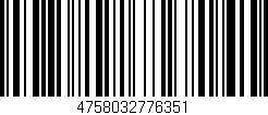 Código de barras (EAN, GTIN, SKU, ISBN): '4758032776351'