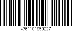 Código de barras (EAN, GTIN, SKU, ISBN): '4761101959227'