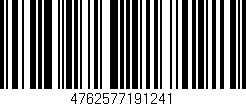 Código de barras (EAN, GTIN, SKU, ISBN): '4762577191241'