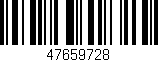 Código de barras (EAN, GTIN, SKU, ISBN): '47659728'