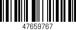 Código de barras (EAN, GTIN, SKU, ISBN): '47659767'