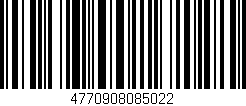 Código de barras (EAN, GTIN, SKU, ISBN): '4770908085022'