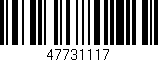 Código de barras (EAN, GTIN, SKU, ISBN): '47731117'