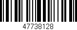 Código de barras (EAN, GTIN, SKU, ISBN): '47738128'