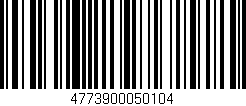 Código de barras (EAN, GTIN, SKU, ISBN): '4773900050104'