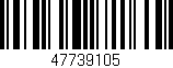 Código de barras (EAN, GTIN, SKU, ISBN): '47739105'