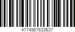 Código de barras (EAN, GTIN, SKU, ISBN): '4774967633637'