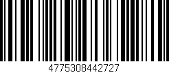 Código de barras (EAN, GTIN, SKU, ISBN): '4775308442727'