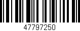 Código de barras (EAN, GTIN, SKU, ISBN): '47797250'
