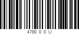 Código de barras (EAN, GTIN, SKU, ISBN): '4780_0_0_U'