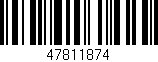 Código de barras (EAN, GTIN, SKU, ISBN): '47811874'