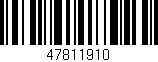 Código de barras (EAN, GTIN, SKU, ISBN): '47811910'
