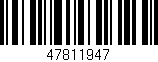 Código de barras (EAN, GTIN, SKU, ISBN): '47811947'