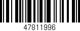 Código de barras (EAN, GTIN, SKU, ISBN): '47811996'