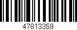 Código de barras (EAN, GTIN, SKU, ISBN): '47813359'