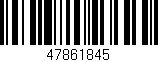 Código de barras (EAN, GTIN, SKU, ISBN): '47861845'