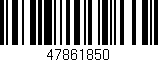 Código de barras (EAN, GTIN, SKU, ISBN): '47861850'