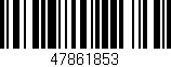 Código de barras (EAN, GTIN, SKU, ISBN): '47861853'