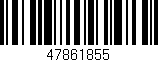 Código de barras (EAN, GTIN, SKU, ISBN): '47861855'