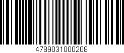 Código de barras (EAN, GTIN, SKU, ISBN): '4789031000208'