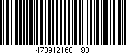 Código de barras (EAN, GTIN, SKU, ISBN): '4789121601193'