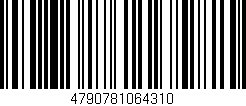 Código de barras (EAN, GTIN, SKU, ISBN): '4790781064310'