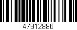 Código de barras (EAN, GTIN, SKU, ISBN): '47912886'