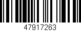 Código de barras (EAN, GTIN, SKU, ISBN): '47917263'