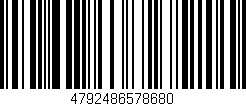 Código de barras (EAN, GTIN, SKU, ISBN): '4792486578680'