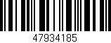 Código de barras (EAN, GTIN, SKU, ISBN): '47934185'
