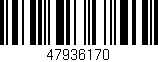 Código de barras (EAN, GTIN, SKU, ISBN): '47936170'