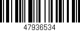 Código de barras (EAN, GTIN, SKU, ISBN): '47936534'