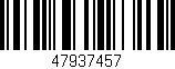 Código de barras (EAN, GTIN, SKU, ISBN): '47937457'