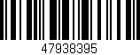 Código de barras (EAN, GTIN, SKU, ISBN): '47938395'