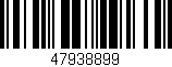 Código de barras (EAN, GTIN, SKU, ISBN): '47938899'