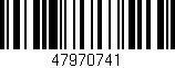 Código de barras (EAN, GTIN, SKU, ISBN): '47970741'