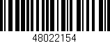 Código de barras (EAN, GTIN, SKU, ISBN): '48022154'