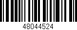 Código de barras (EAN, GTIN, SKU, ISBN): '48044524'