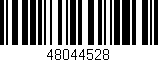 Código de barras (EAN, GTIN, SKU, ISBN): '48044528'