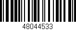 Código de barras (EAN, GTIN, SKU, ISBN): '48044533'