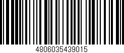 Código de barras (EAN, GTIN, SKU, ISBN): '4806035439015'