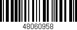 Código de barras (EAN, GTIN, SKU, ISBN): '48060958'