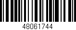 Código de barras (EAN, GTIN, SKU, ISBN): '48061744'