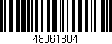 Código de barras (EAN, GTIN, SKU, ISBN): '48061804'