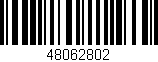 Código de barras (EAN, GTIN, SKU, ISBN): '48062802'