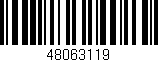 Código de barras (EAN, GTIN, SKU, ISBN): '48063119'