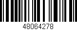Código de barras (EAN, GTIN, SKU, ISBN): '48064278'