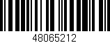 Código de barras (EAN, GTIN, SKU, ISBN): '48065212'