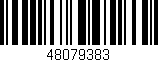 Código de barras (EAN, GTIN, SKU, ISBN): '48079383'